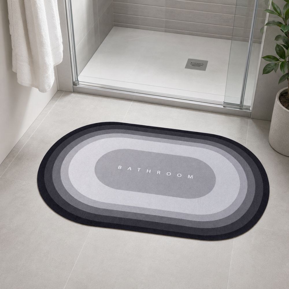 Covoras pentru baie SUPER ABSORBANT, 40x60cm, gri